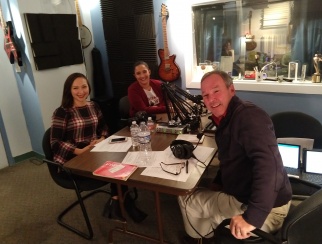 Katherine Cullen (left) joins co-hosts Ana Smith (center) and Bill Thorne (right).